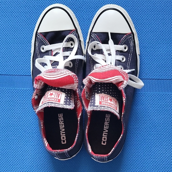 Converse Shoes - Converse Navy and Red Sneakers